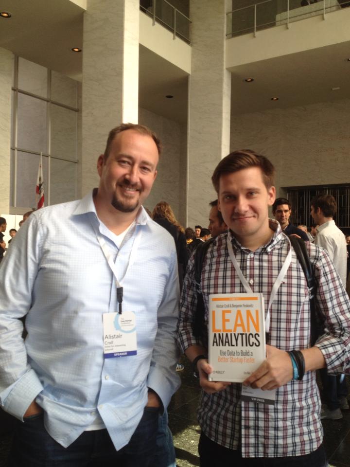 Илья Королев и Alistair Croll, автор книги Lean Analytics